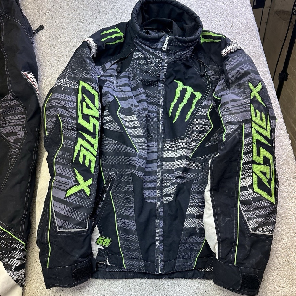 VTG Castle X Monster Energy Tucker Hibbert #68 Racing Jacket And Pants Medium - Picture 2 of 16